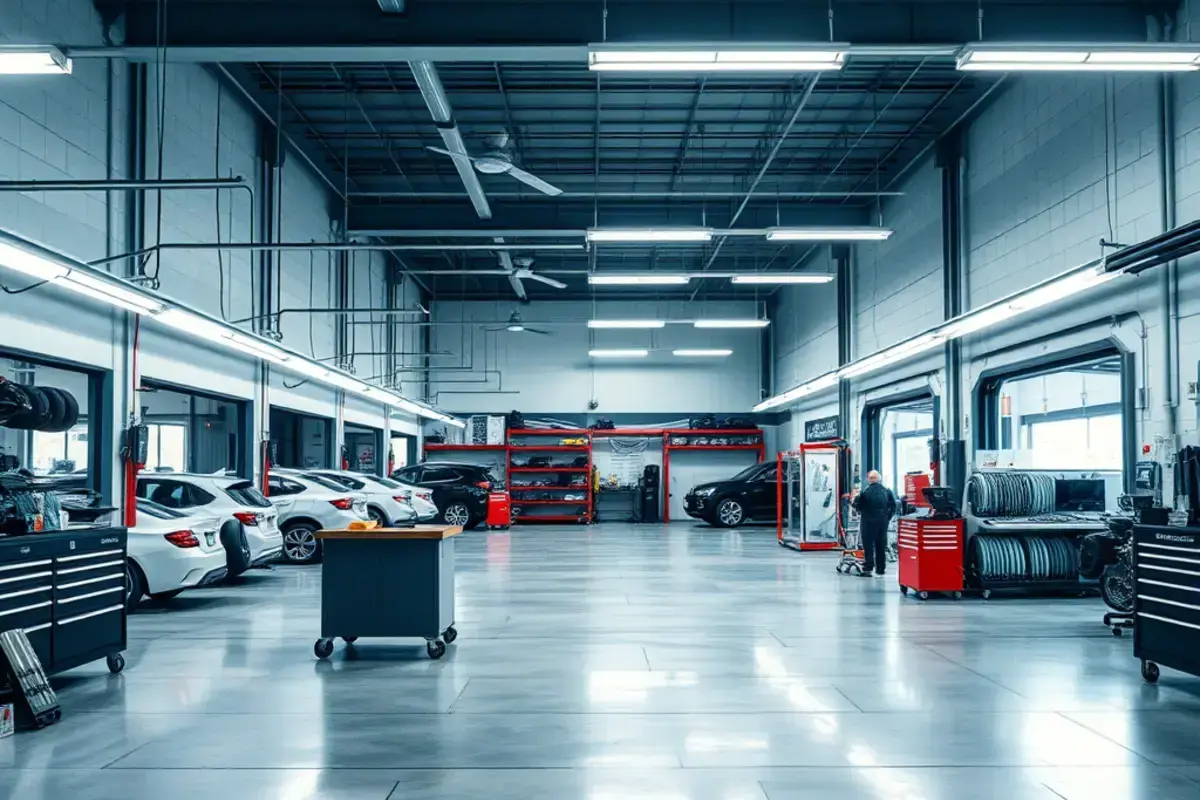 J & M Auto Glass professional workshop